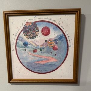 Framed Vintage 1993 D. Morgan "Power of a Dream" Picture